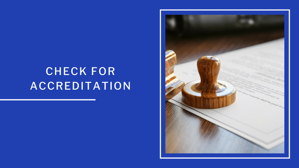 Check for Accreditation